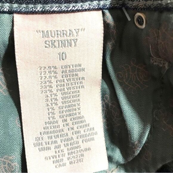 Hydraulic "Murray" NWT Metallic Skinny Jeans 10 - Picture 5 of 9